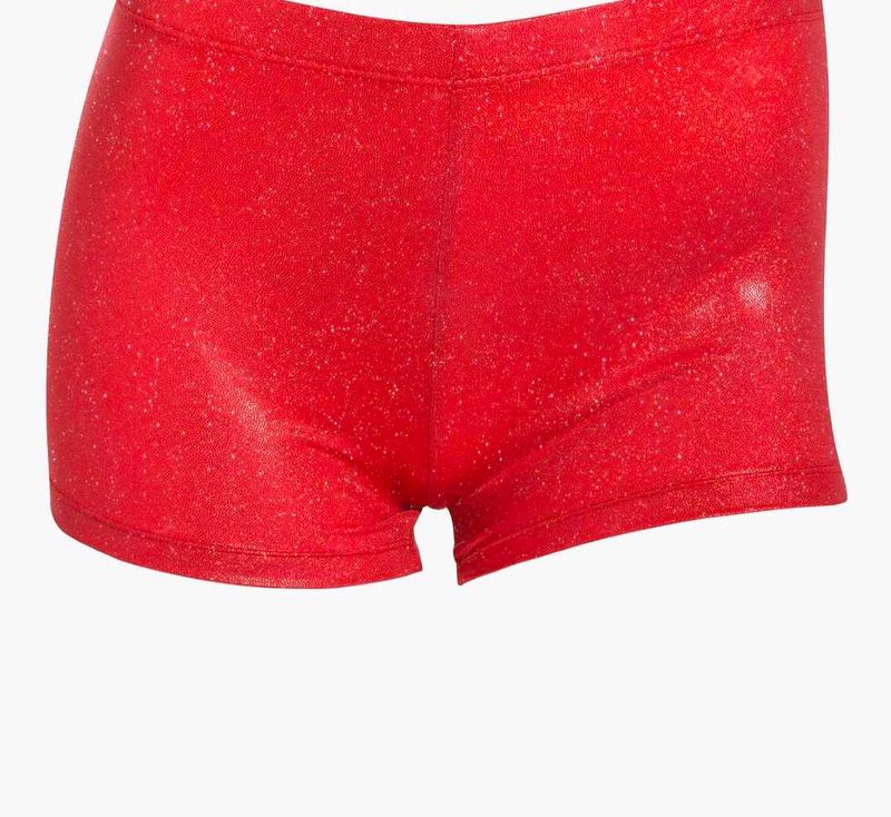 Red Glitter Shorts