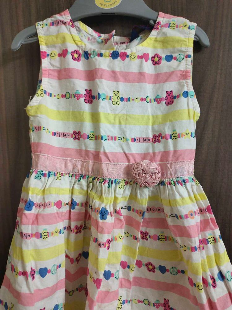 Cute cotton Girls frock for 2 to 3 yr old