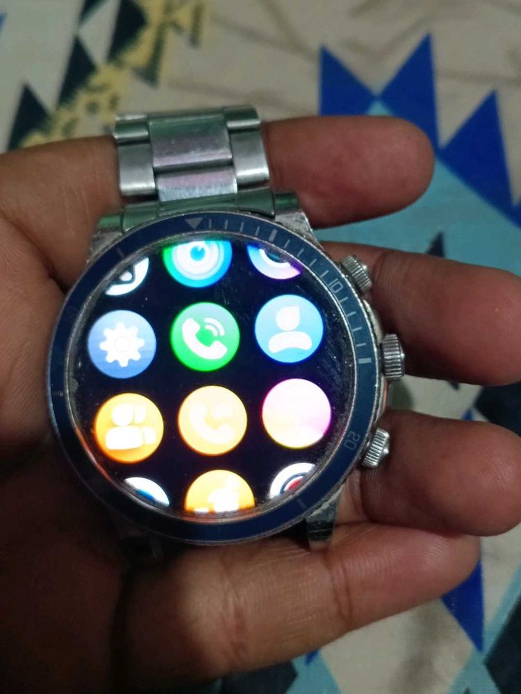 Pebble Chrome Watch God Condition 1day Battery