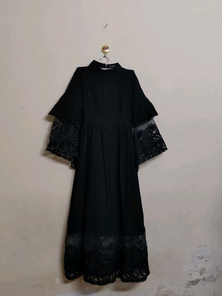 Elegant Black Lace Dress