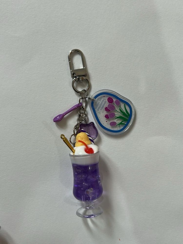 Purple Soda Icecream Keychain 💟