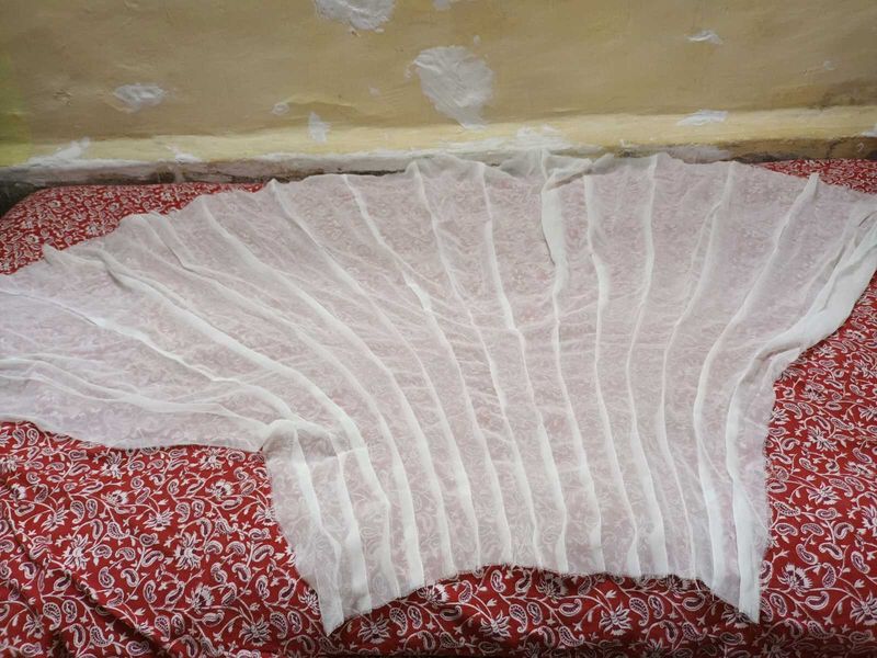 three piece Anarkali georgette Gheer