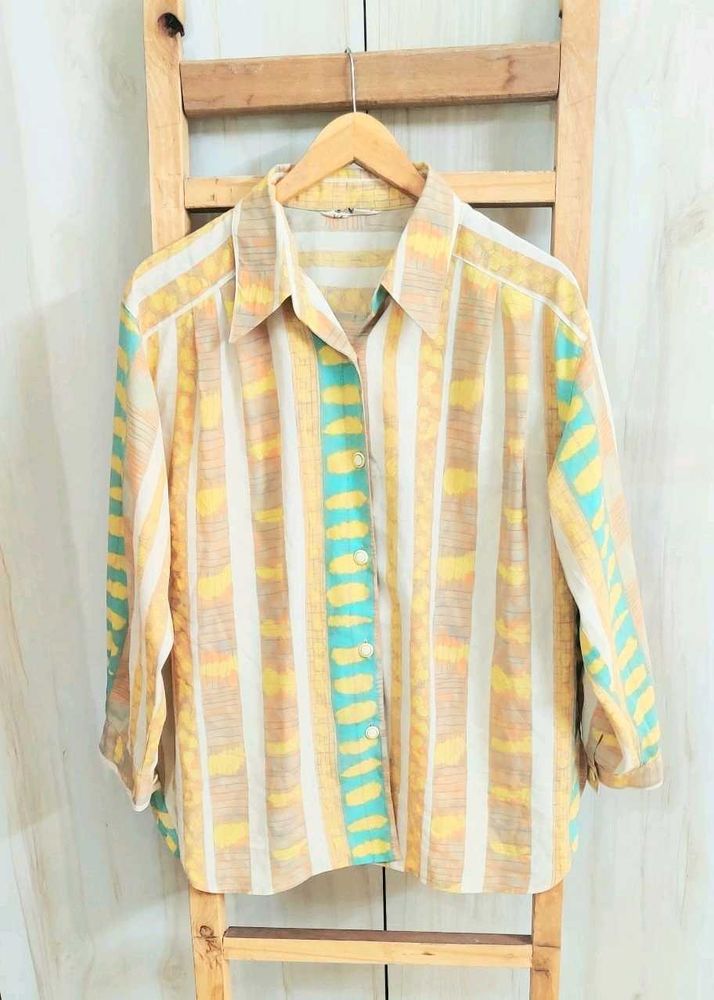Tan Colour Printed Shirt Size-44-46