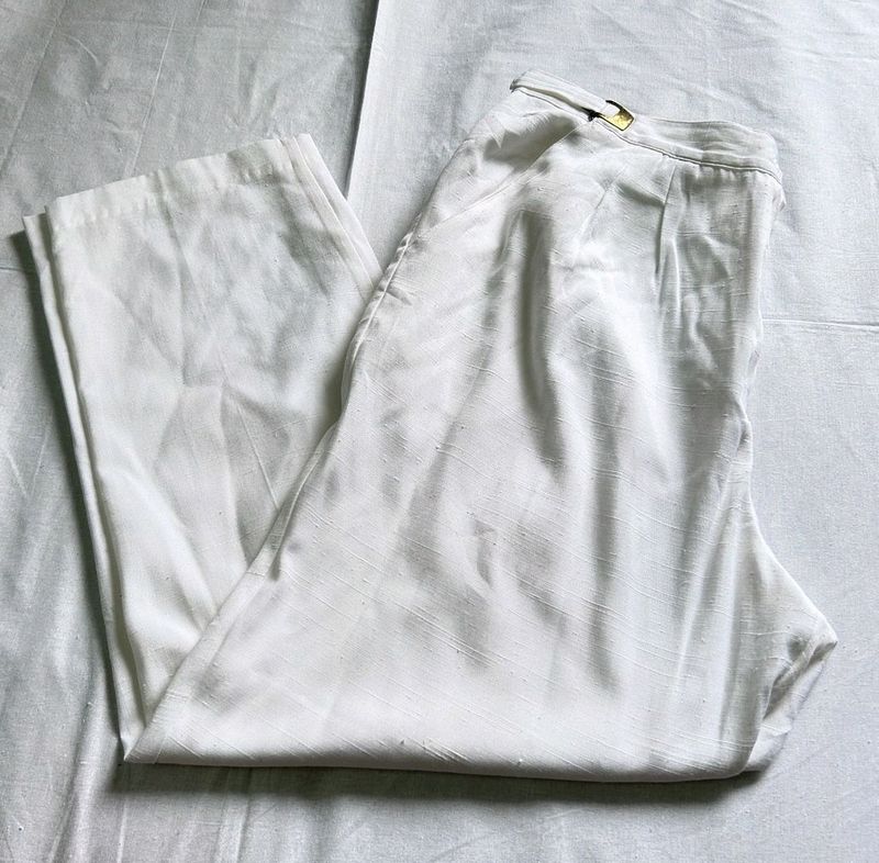 White Cotton Pants