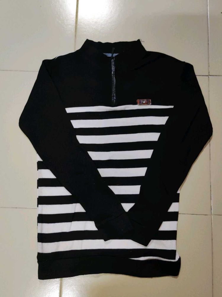 Striped Black &amp; White Sweater