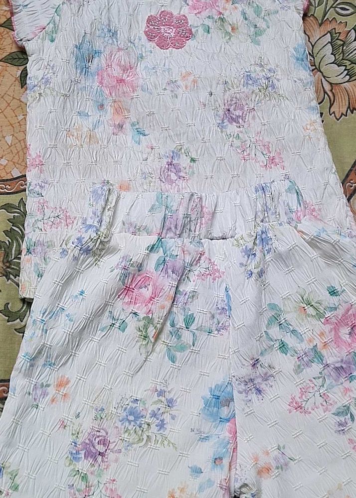 Floral Girls Outfit Set