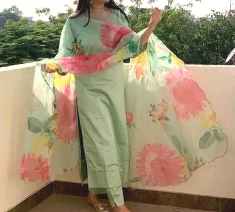 Floral Print Kurta Set