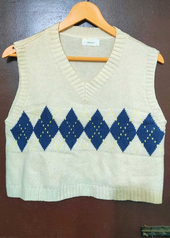 Argyle Knit Vest