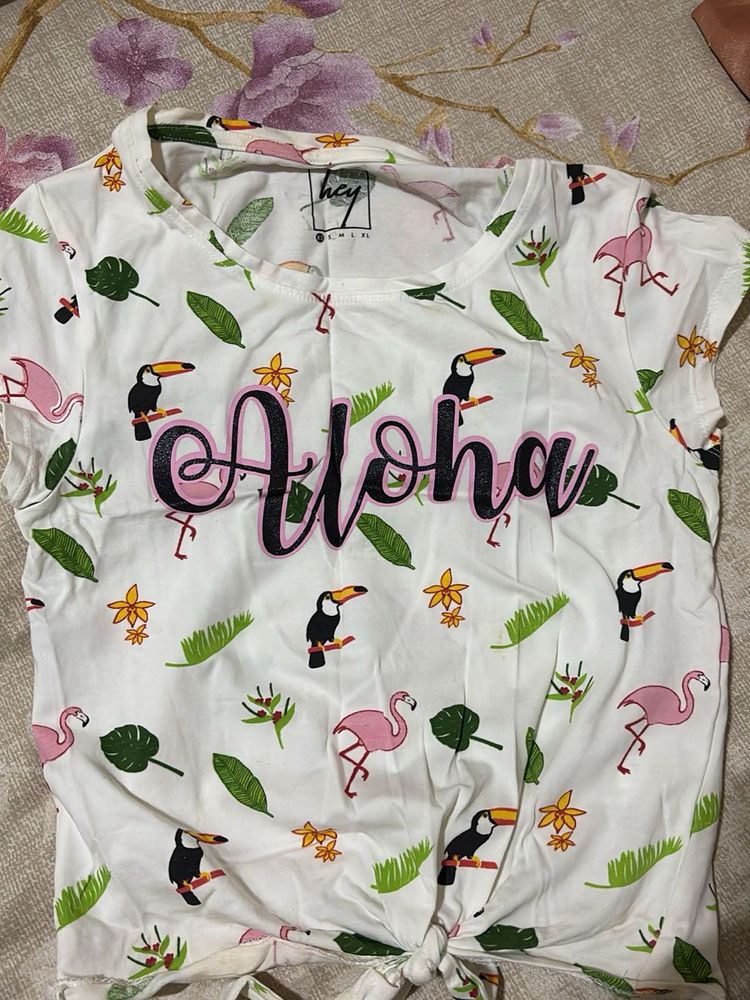 Aloha Tropical cute tee