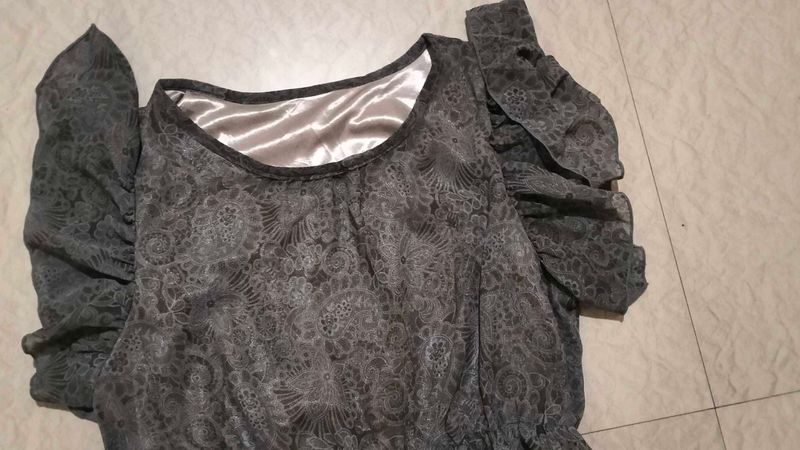 Elegant Grey Dress