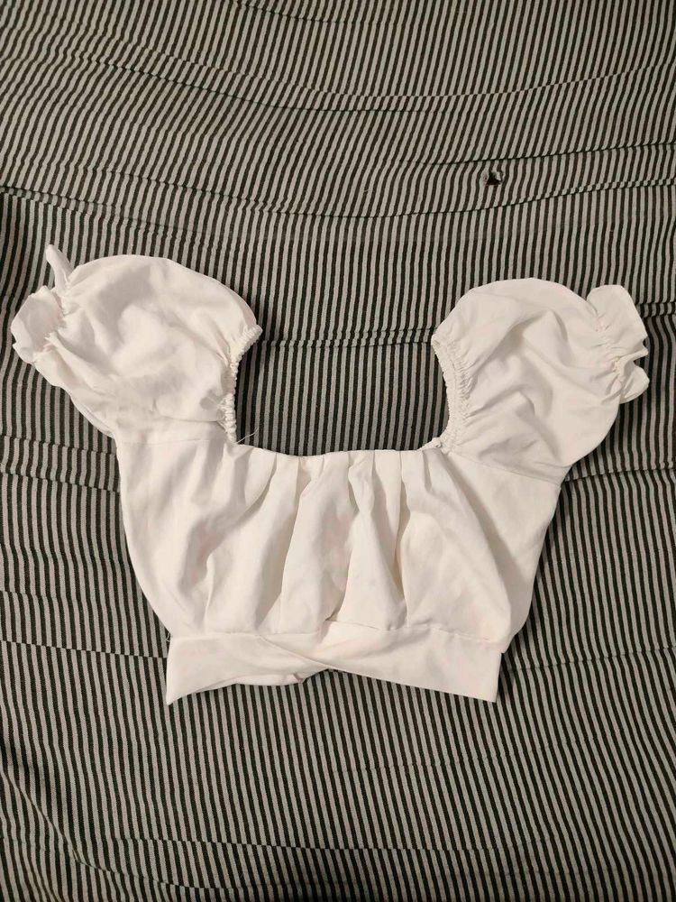 White Crop Top