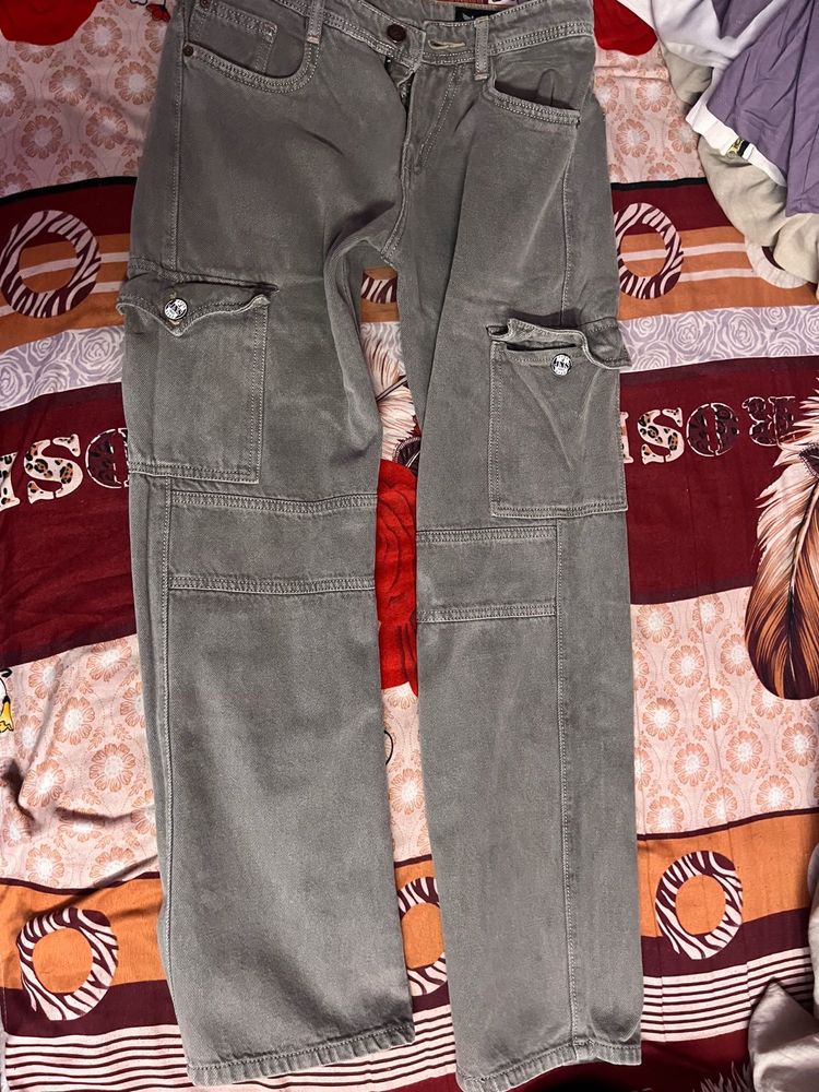 Gray Cargo Pants