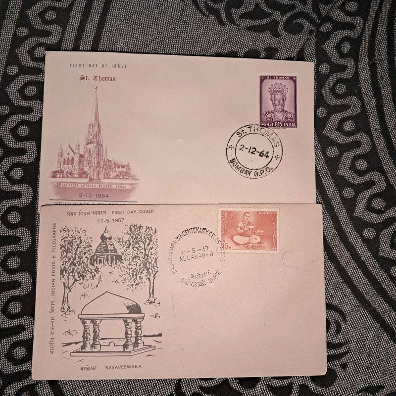 2 Vintage 1960s First Day Cover (