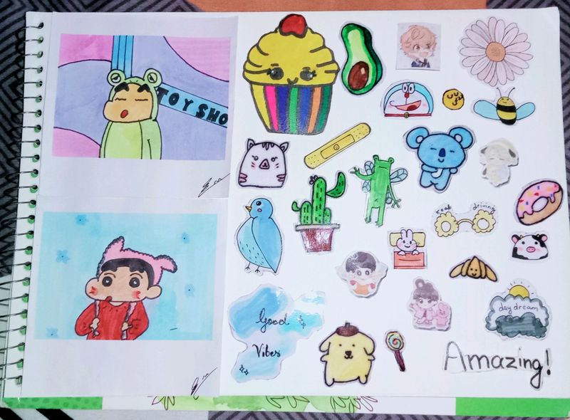 Handmade Cute Stickers With Pamplets