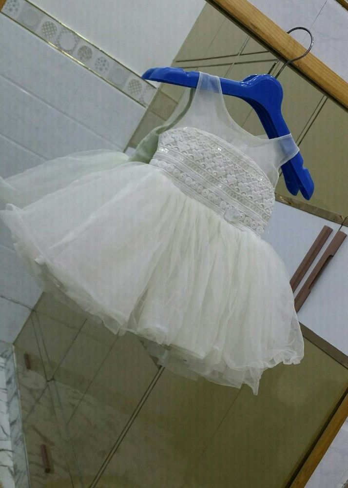 Beautiful White Baby Frock😇