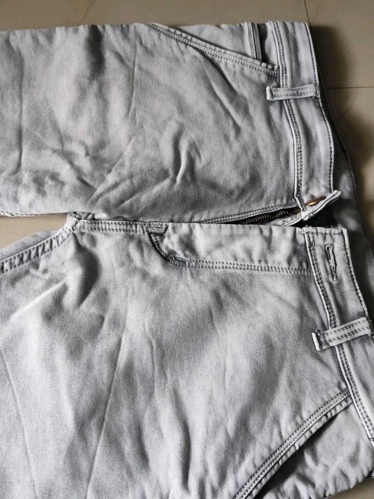 Grey Denim Carpenter Jeans