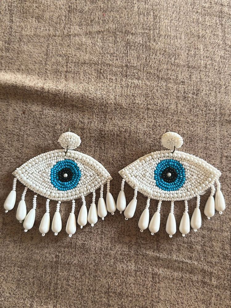 Evil Eye Beaded Earrings