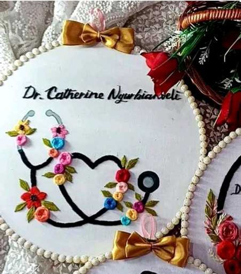 Hand Embroidered Profession Hoop