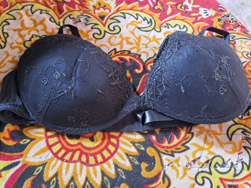 Bra Black Embroidery