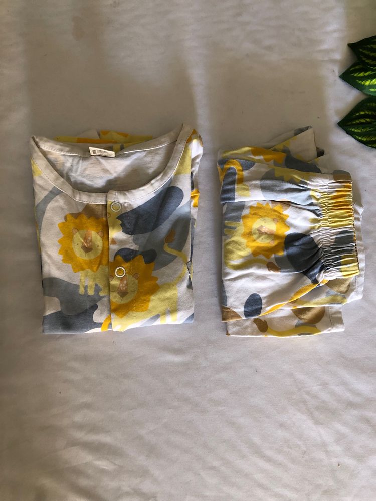 White Printed Dress Set(Boy’s)