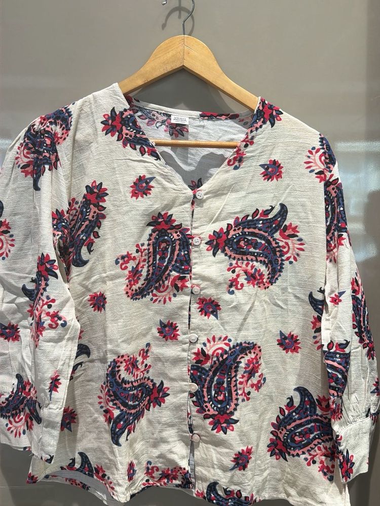 Paisley Print Top