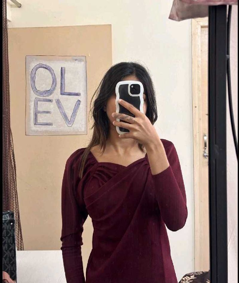 Elegant Maroon Top