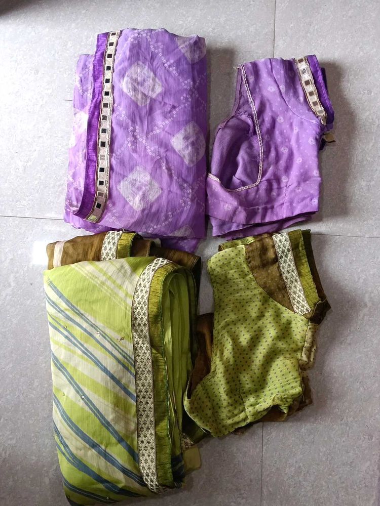 Today Sale Only 🥳🥳 🎉 2 Saree Combo