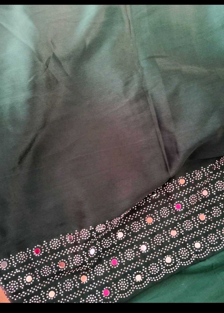 Festive Collection Real Mirror Work Ombre Saree