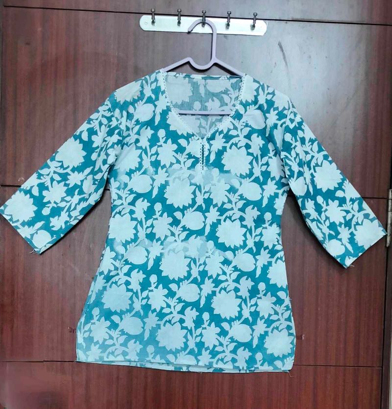 Floral Print Kurta