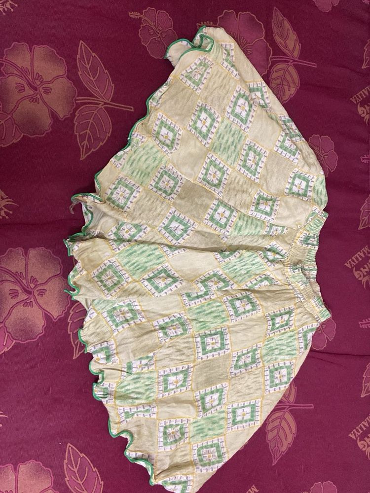 Patterned Ethnic Skirt