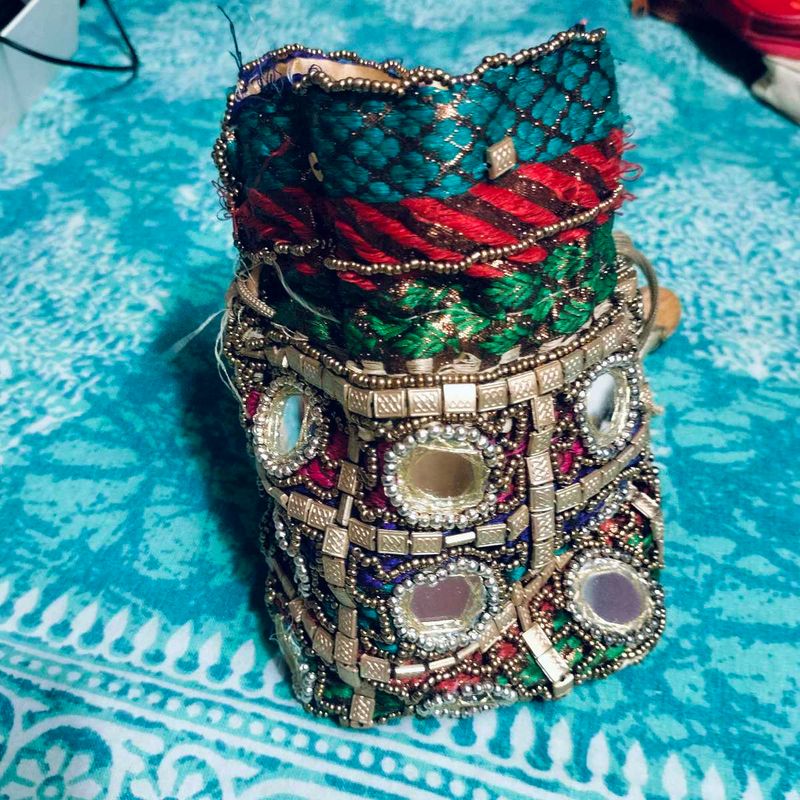 Vintage Embroidered Cuff Bracelet