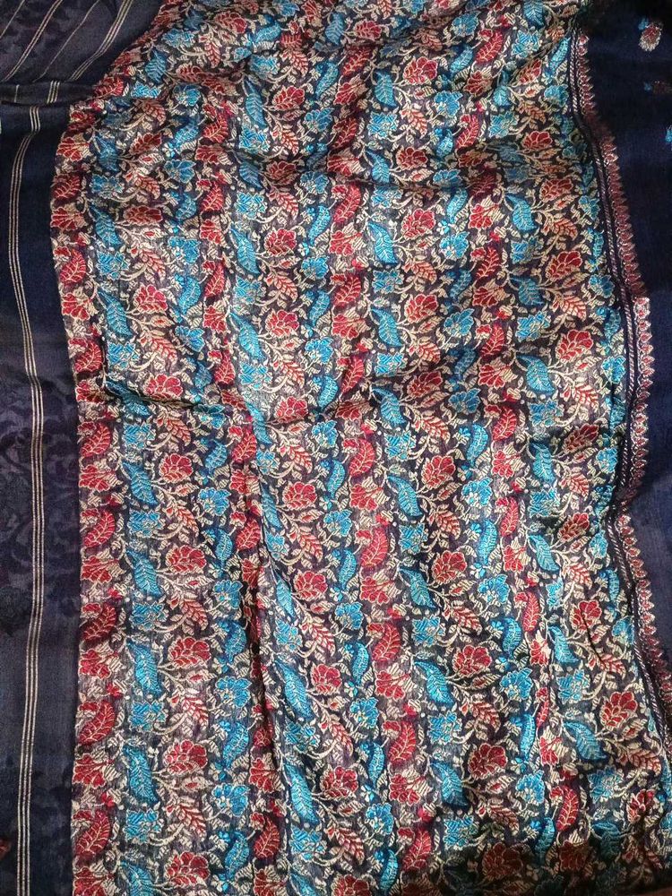 Katan Silk With Jari Work