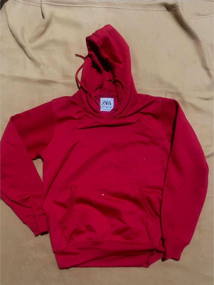 Zara Red Hoodie