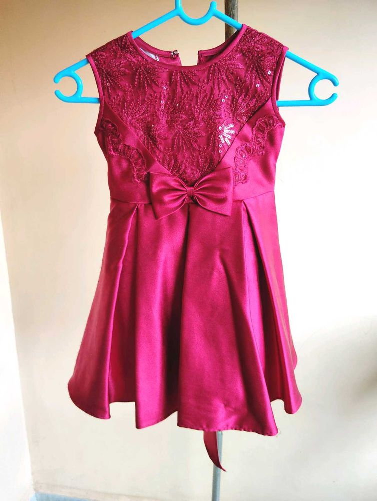 Red Dress with Bow