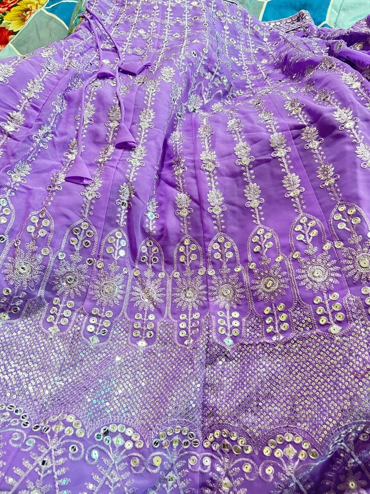 Elegant Purple Lehenga Choli
