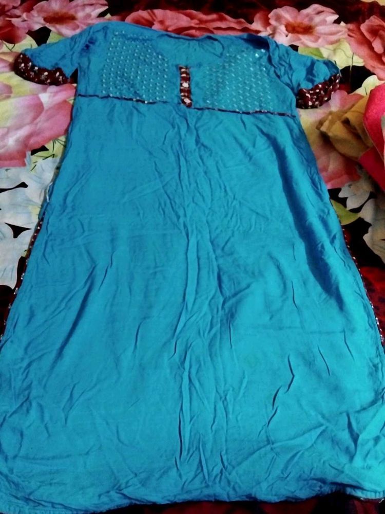 Sky blue Kurti