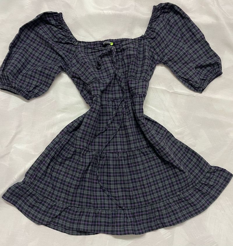 Checked Vintage Dress