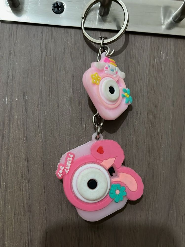Double Camera Key Chain