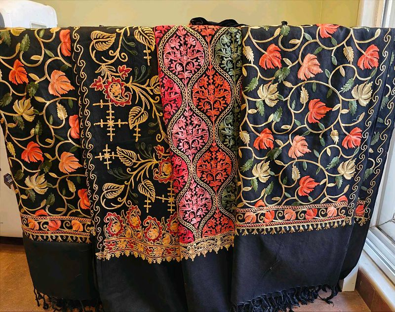 Elegant Embroidered Shawl cum duptta-