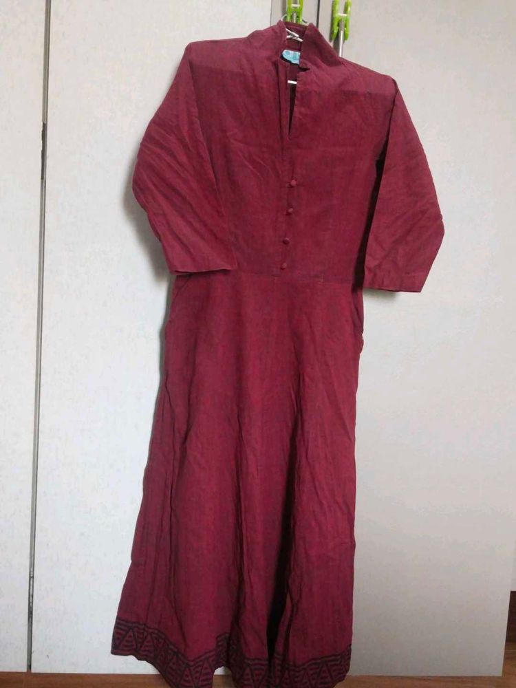Maroon Ethnic Kurta
