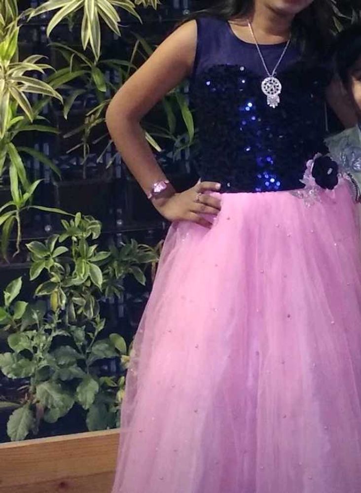 Girls&#39; 💗 &amp; Pink Party Gown &amp; Jacket Combo