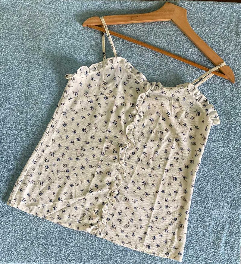 Floral Ruffle Cami Top