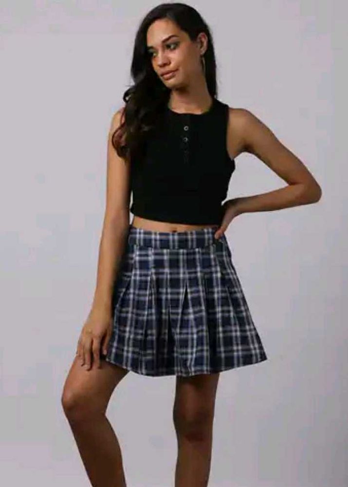 Plaid Mini Skirt