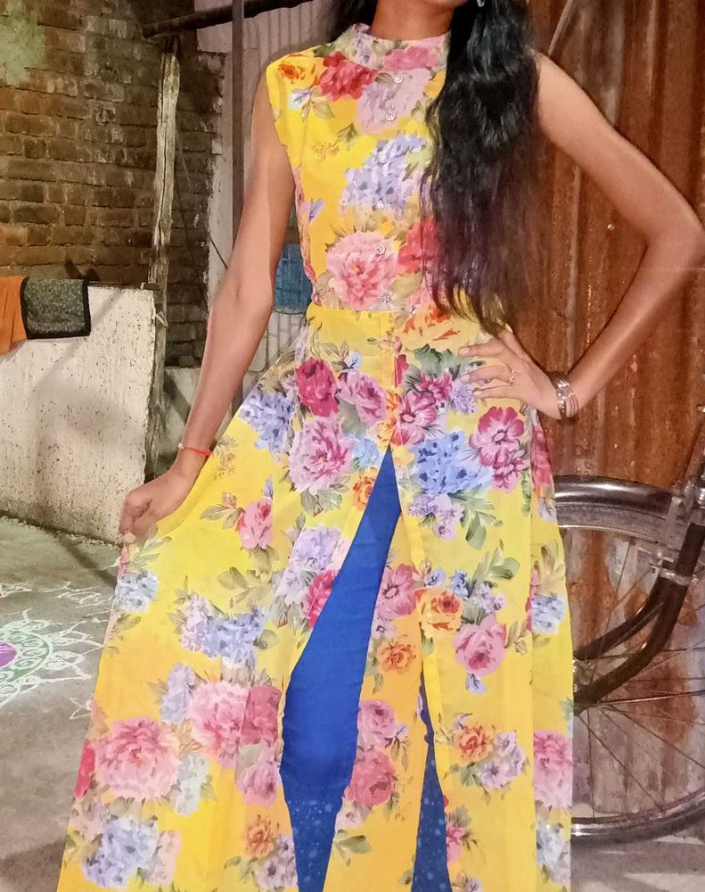 Floral Yellow Dress