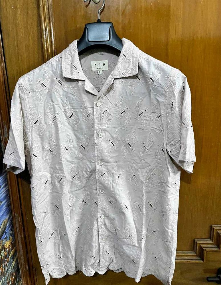 ETA WESTSIDE RELAXED FIT PINK SHIRT SIZE S(38)