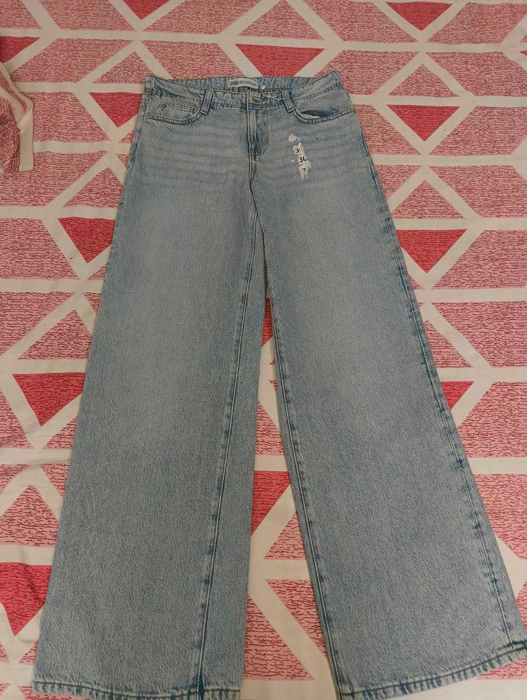 zara wide leg Jeans💕