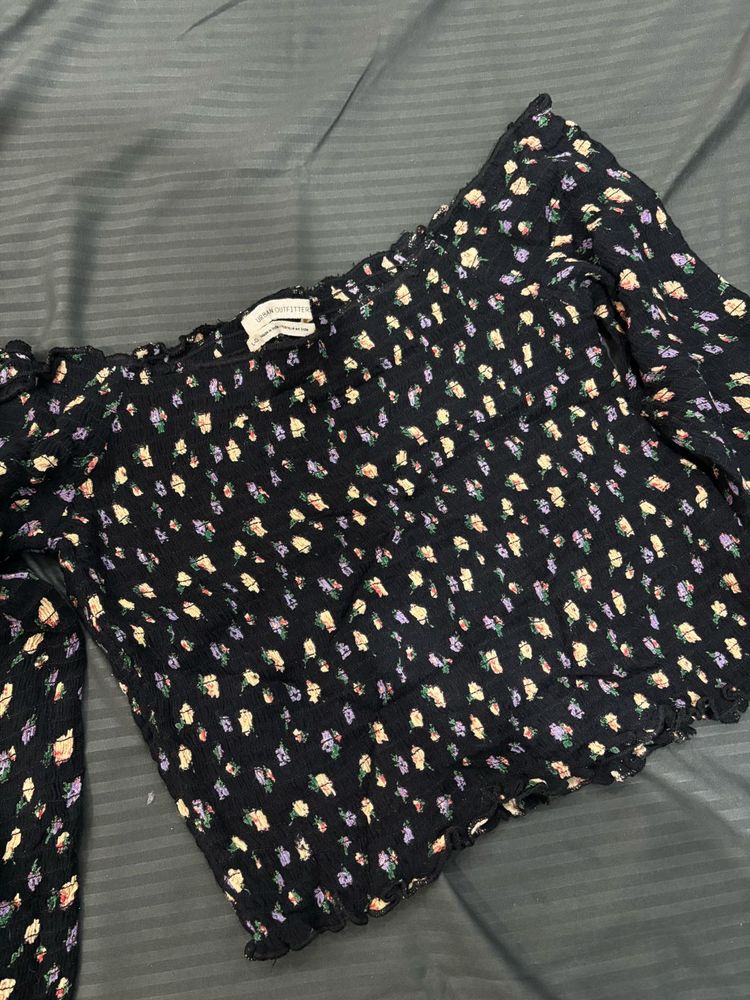 Floral Print Crop Top