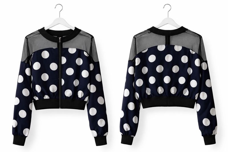Polka Dot Bomber Top