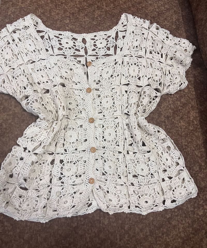 Crochet Knit Top