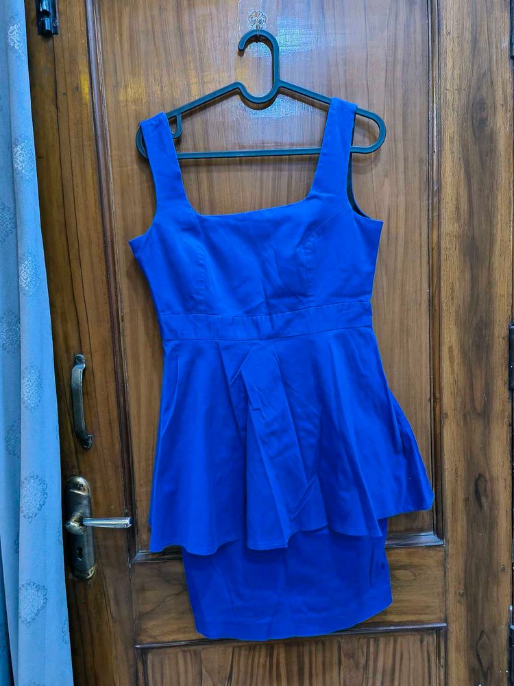 Royal Blue Peplum Dress 👗
